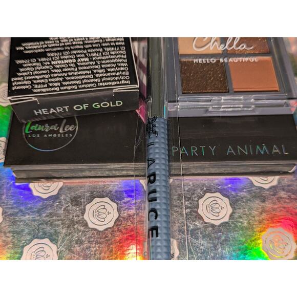 Bundle of 3 Eyeshadow 1 Brush ~ Laura Lee ~ Dose of Color ~ Chella ~ LARUCE ~New - Picture 3 of 8